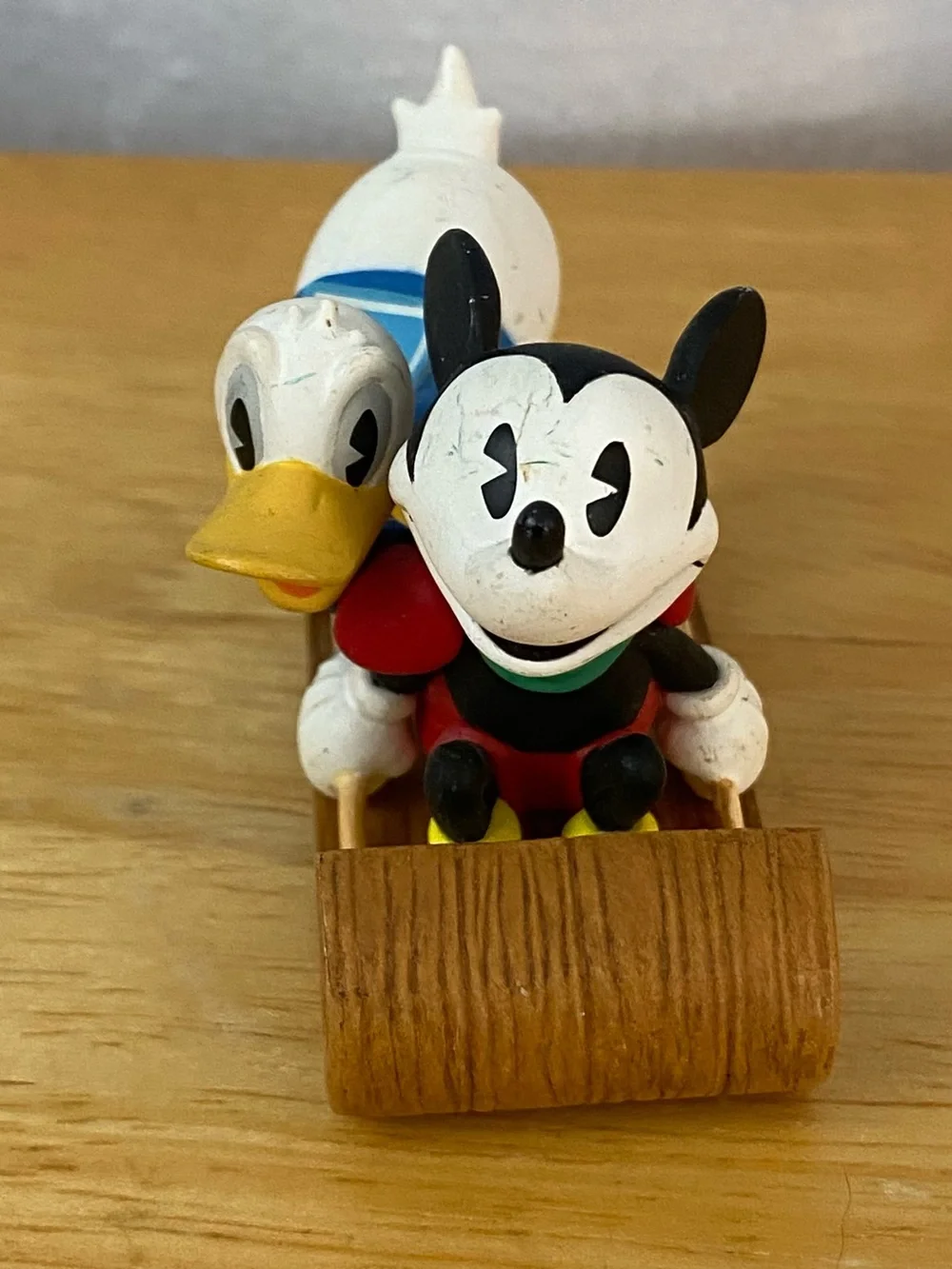 Vintage 1998 Runaway Toboggan Disney Mickey & Co Hallmark Keepsake Ornament Set